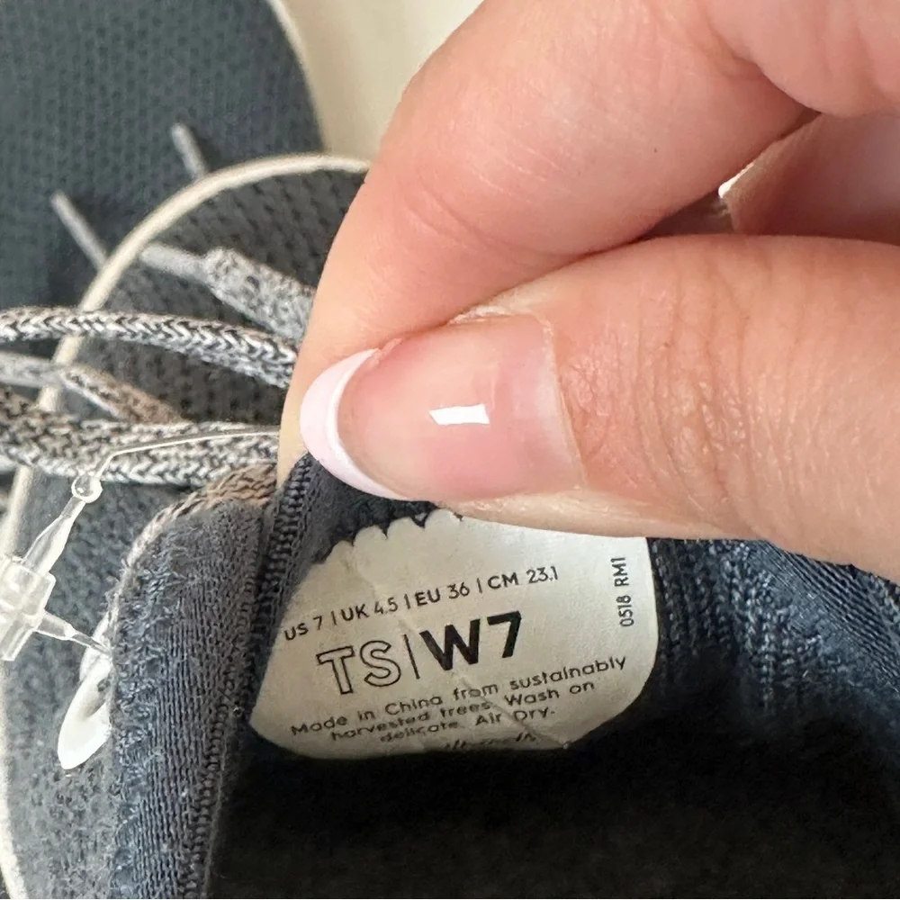 Allbirds Navy Knit Women's Tree Skippers Breathable Boat Shoe Sneakers Size 7 - Picture 7 of 7